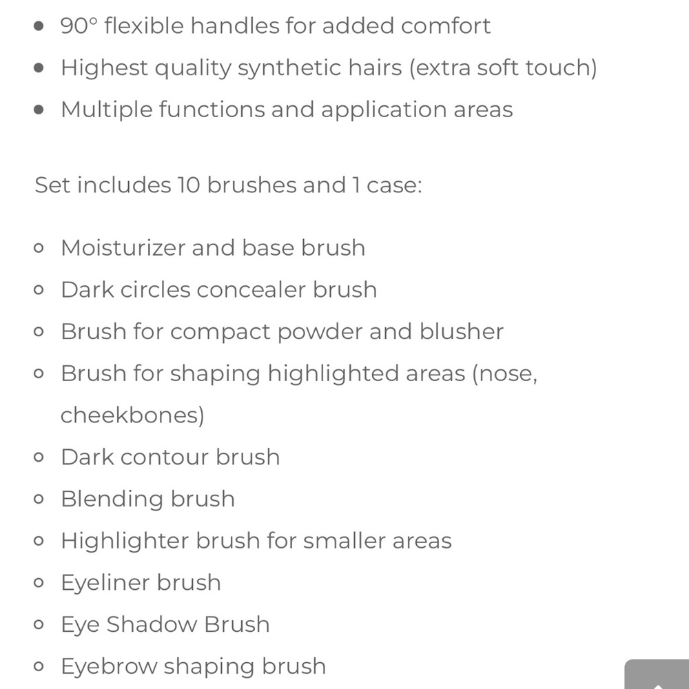 InnovaGoods Oval makeup brush set - Picture 7 of 7